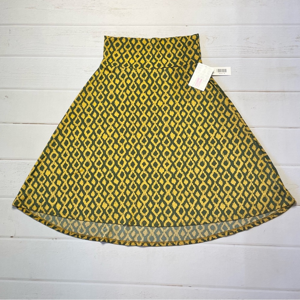 NWT - Lularoe - Women’s Black & Yellow Azure Skirt